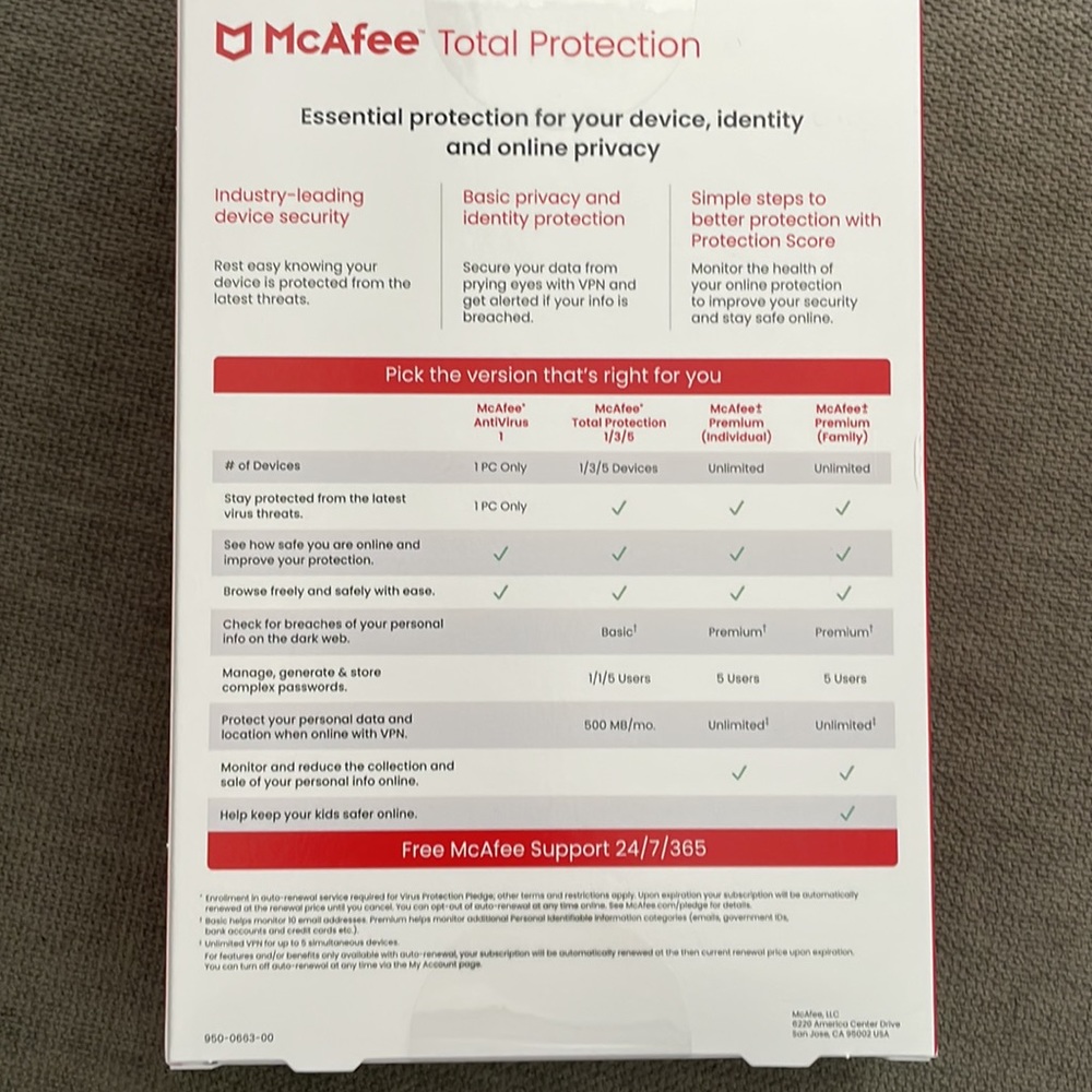 McAfee Total Protection for 1 User, Windows/Mac/Android/iOS/ChromeOS - Picture 2 of 6